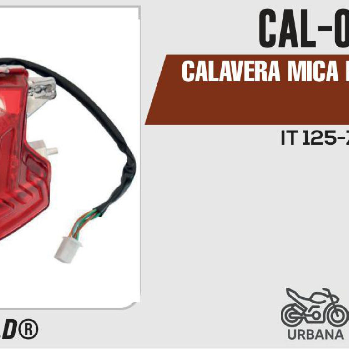 CALAVERA MICA ROJA 12Vcc