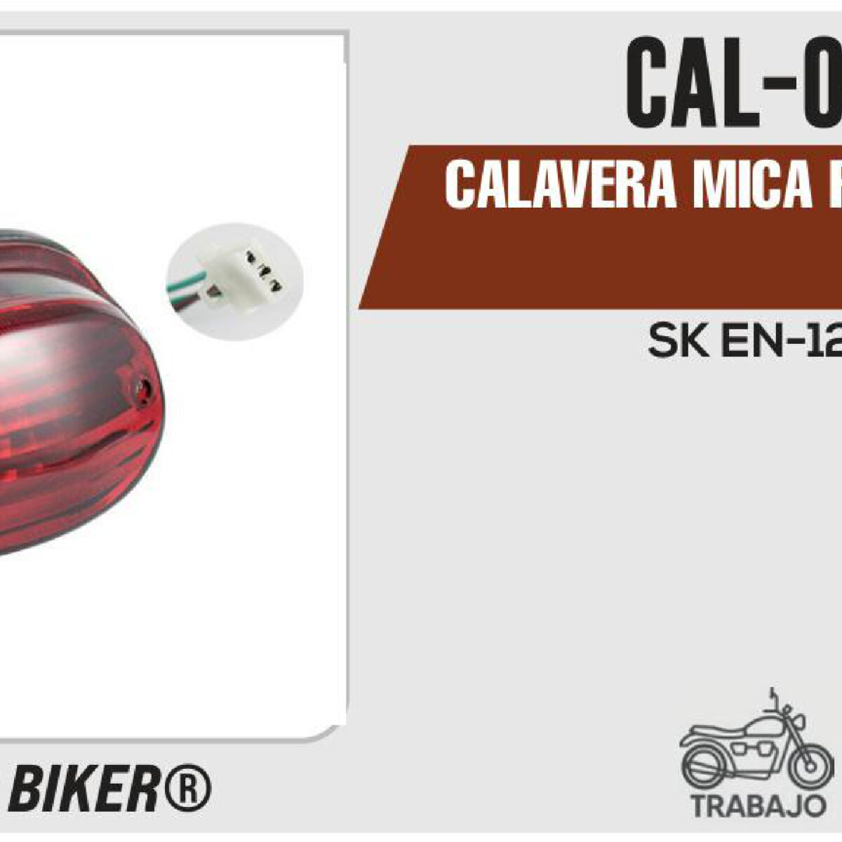 CALAVERA MICA ROJA 12Vcc