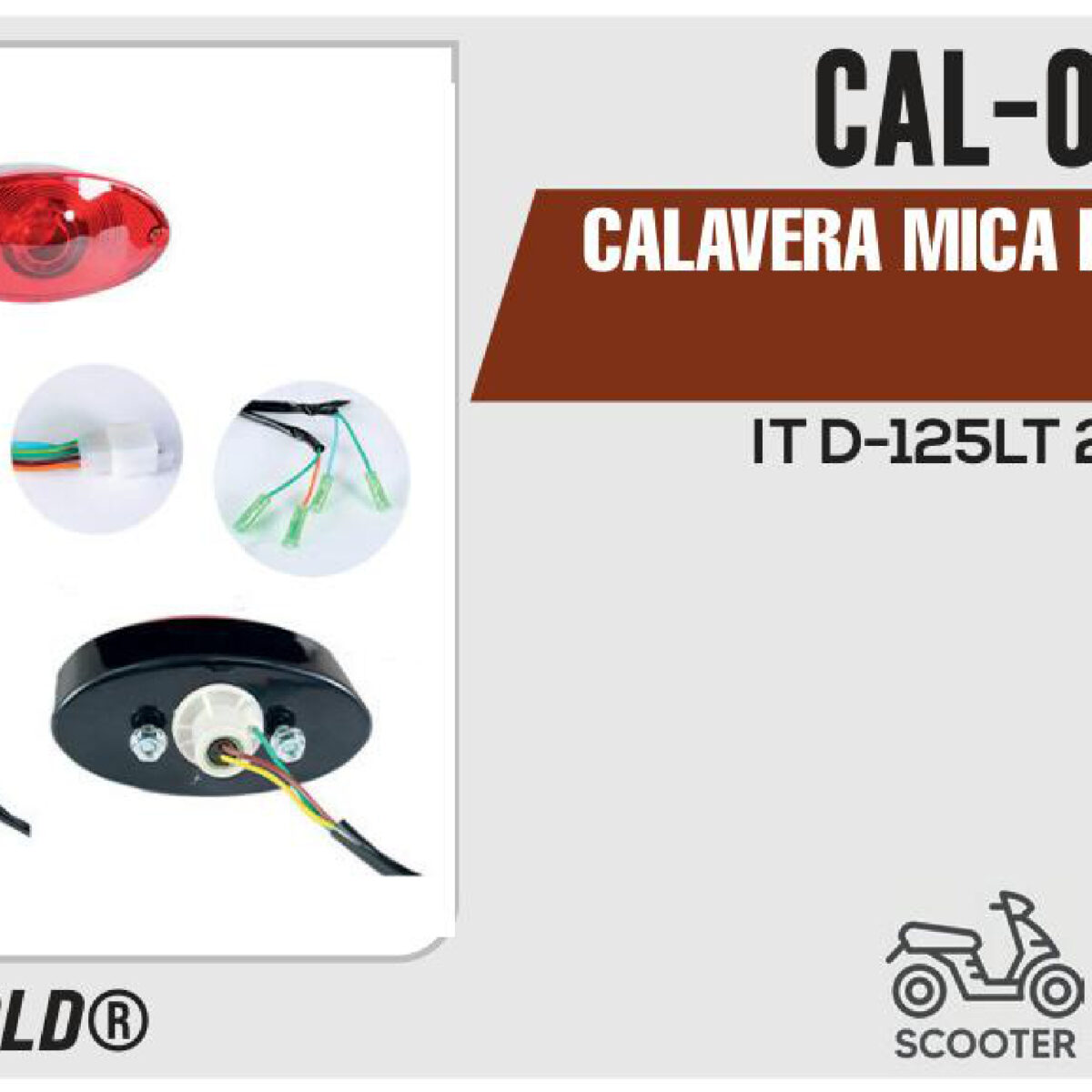 CALAVERA MICA ROJA 12Vcc