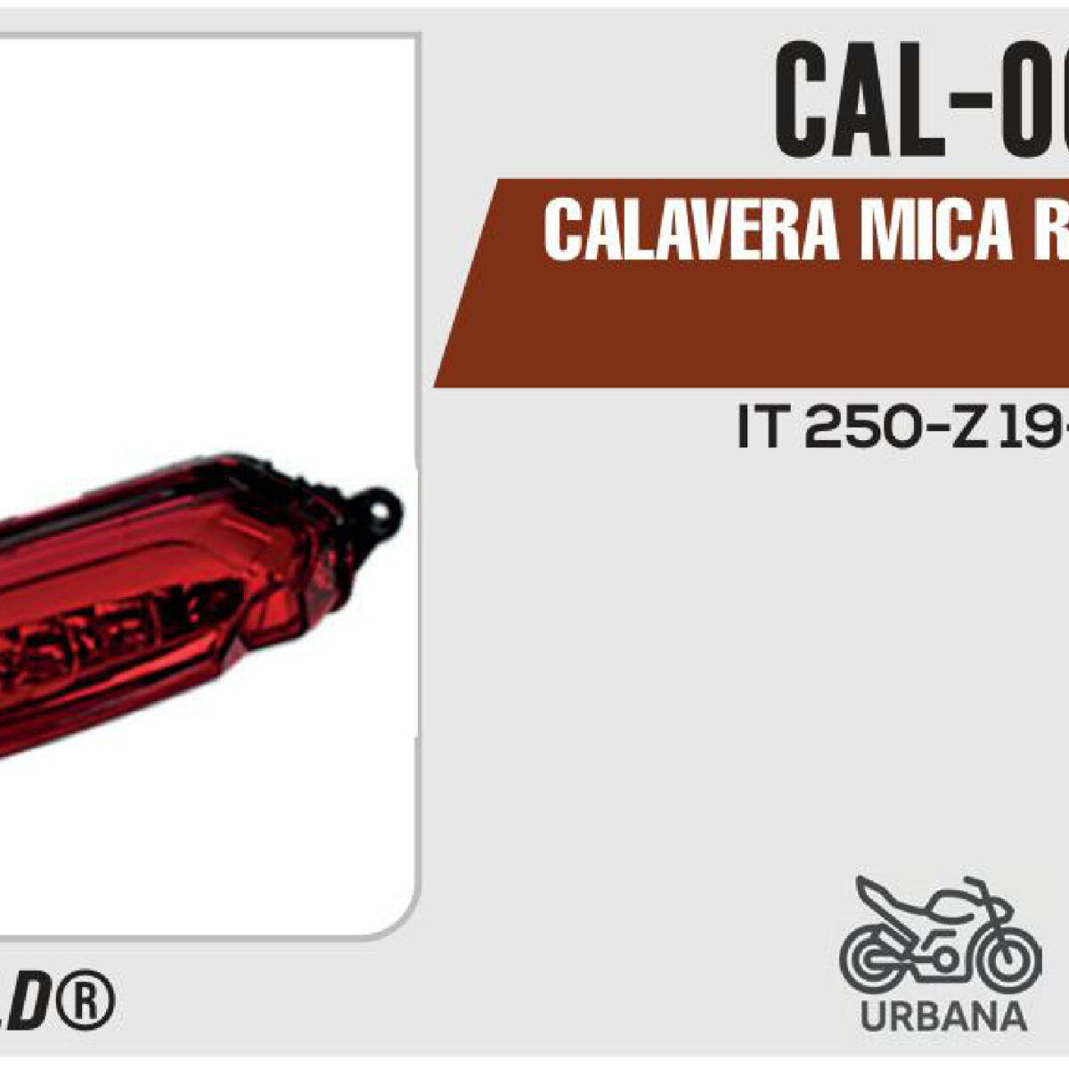CALAVERA MICA ROJA 12Vcc