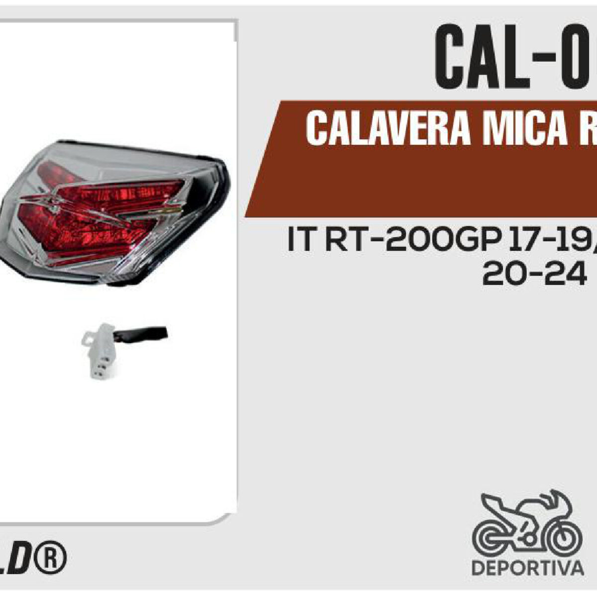 CALAVERA MICA ROJA 12Vcc