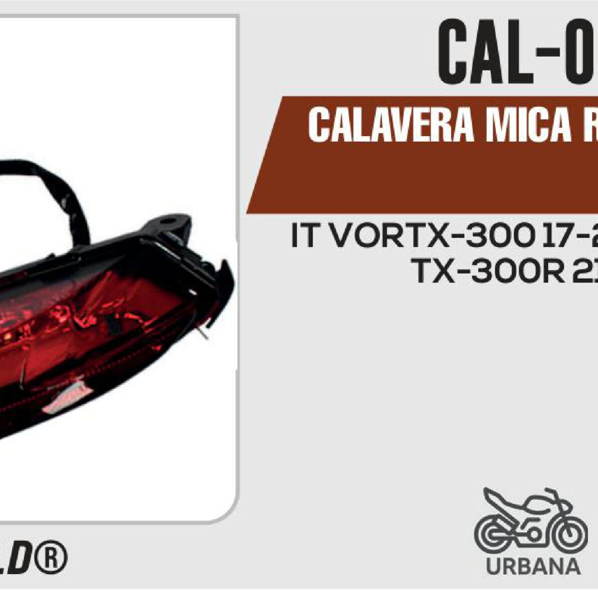CALAVERA MICA ROJA 12Vcc