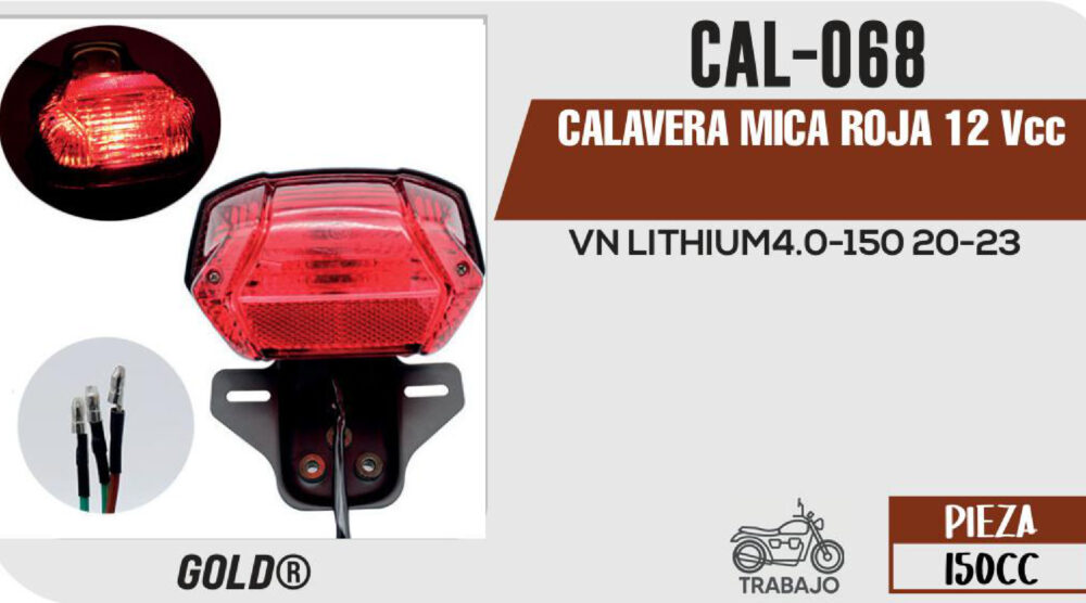 CALAVERA MICA ROJA 12Vcc