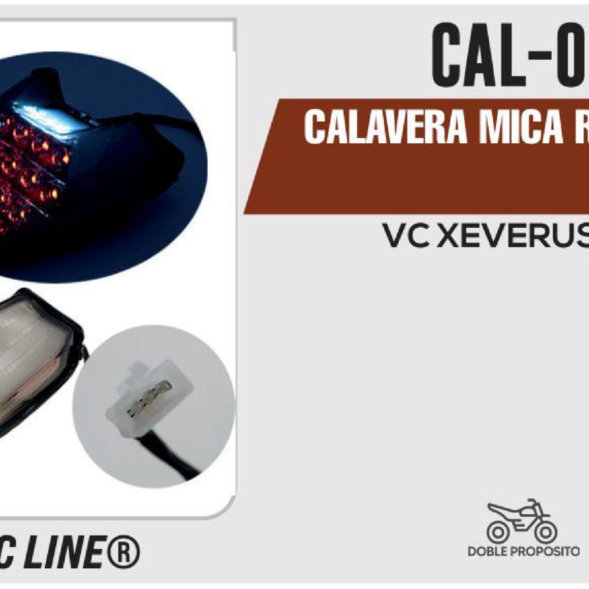 CALAVERA MICA ROJA 12Vcc
