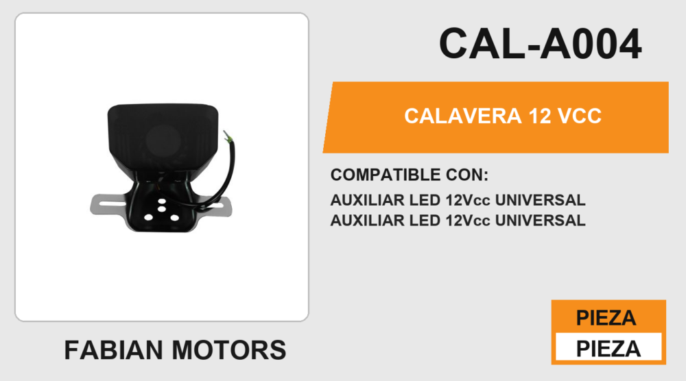 CALAVERA LED 12Vcc