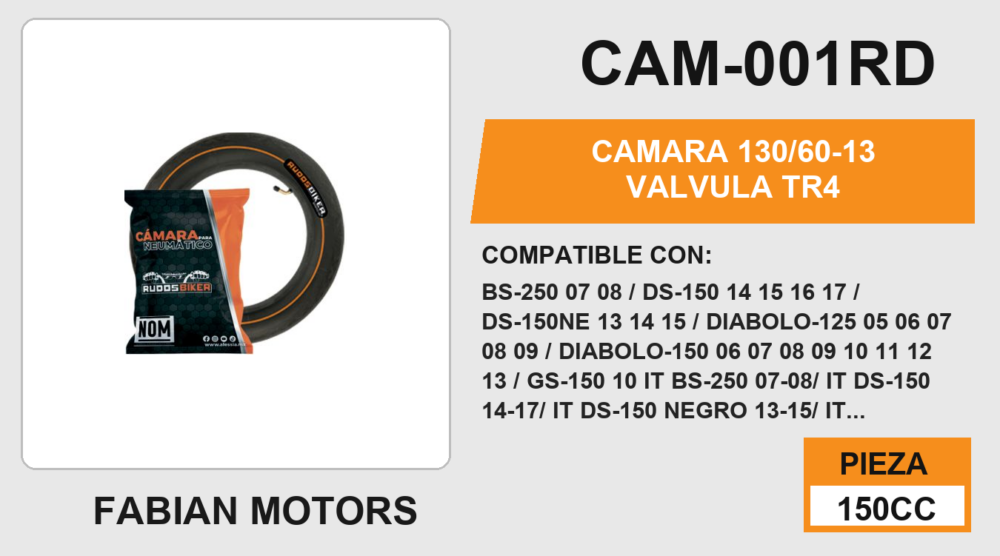 130/60-13 VALVULA TR4