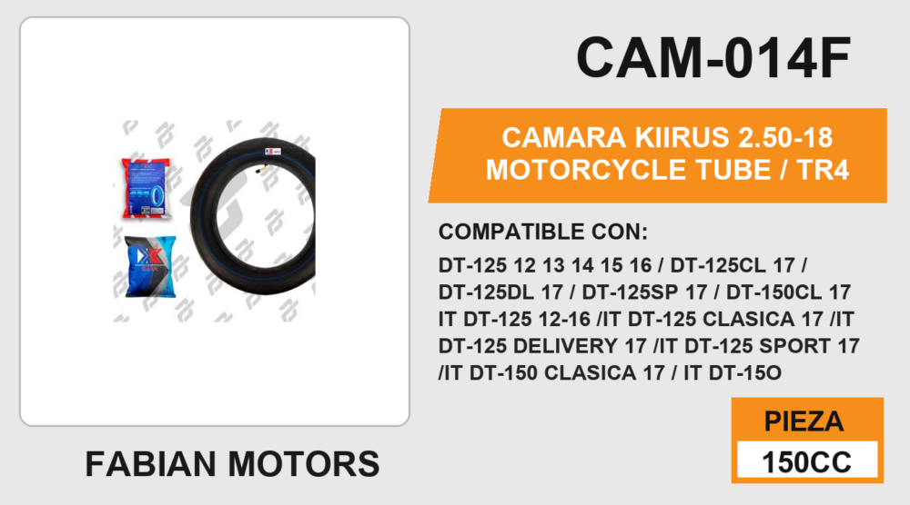 2.50-18 Motorcycle Tube / TR4