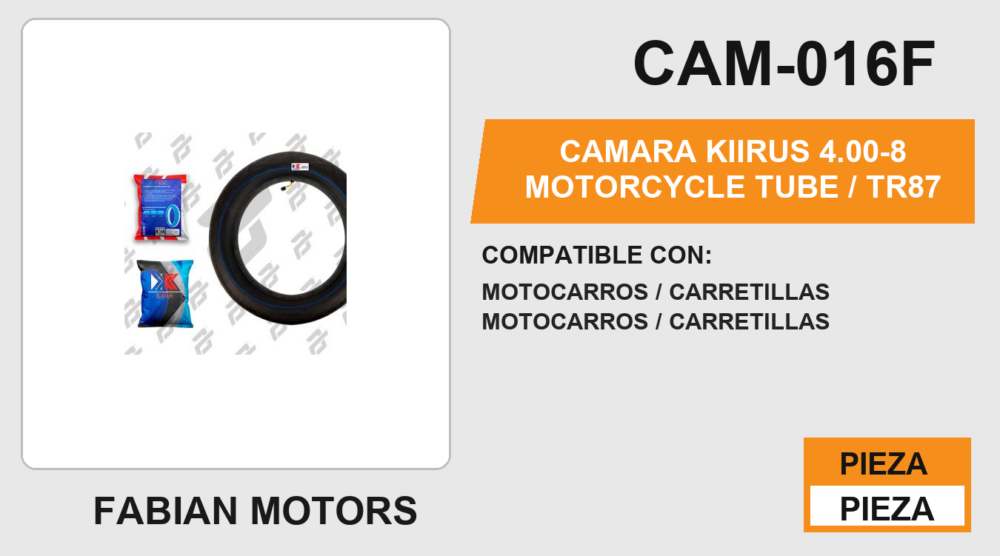 4.00-8 Motorcycle Tube / TR87
