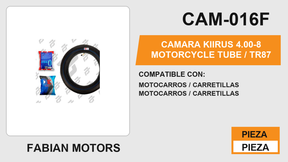 4.00-8 Motorcycle Tube / TR87