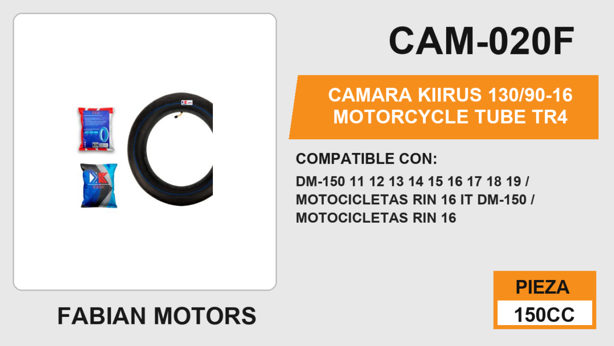130/90-16 Motorcycle Tube TR4