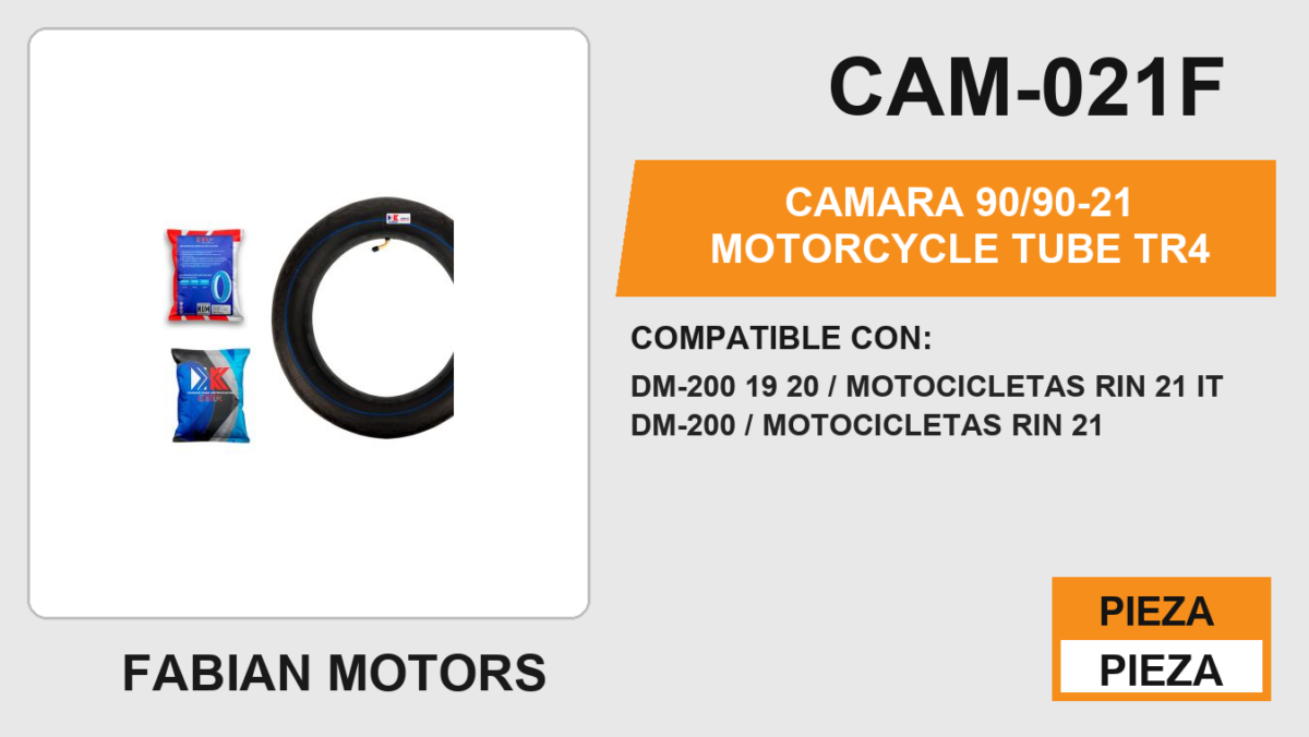 90/90-21 Motorcycle Tube TR4