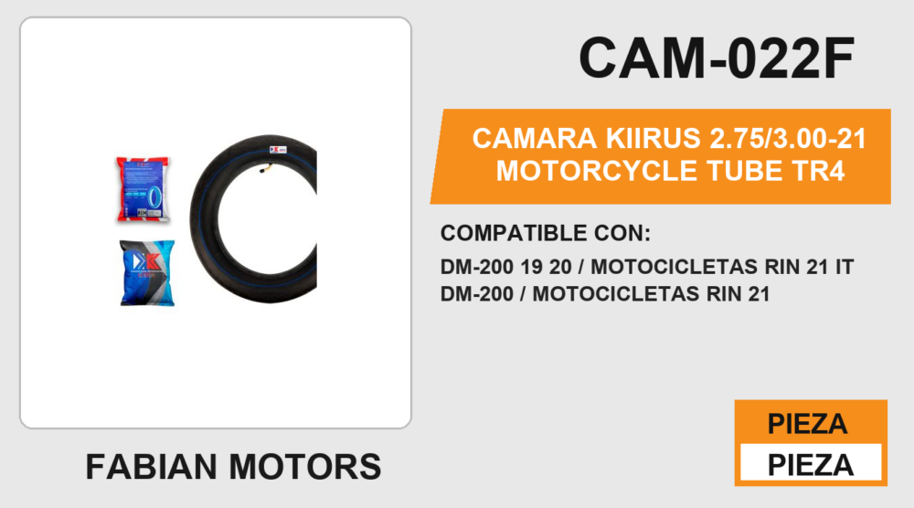 2.75/3.00-21 Motorcycle Tube TR4
