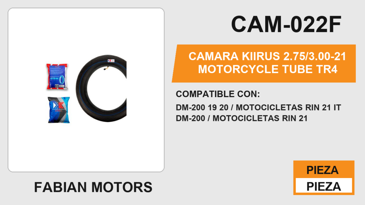 2.75/3.00-21 Motorcycle Tube TR4