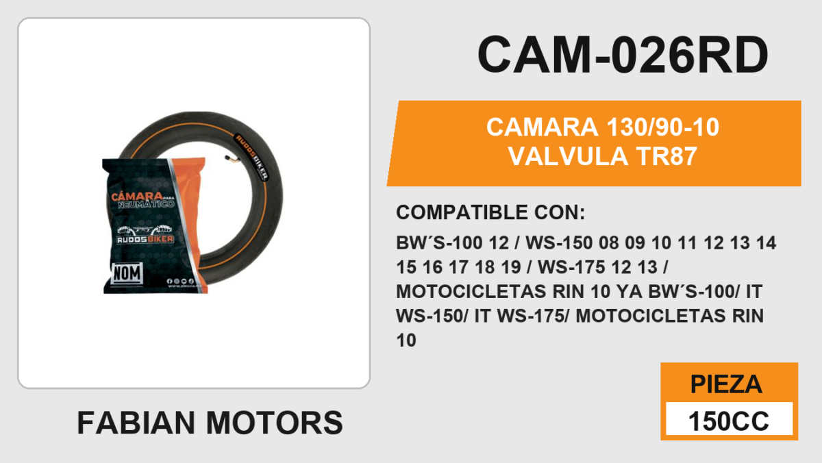 130/90-10 VALVULA TR87