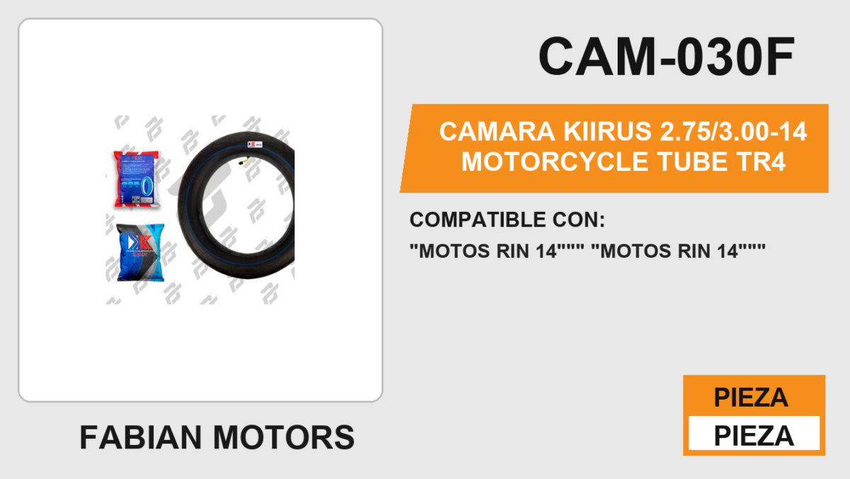 2.75/3.00-14 Motorcycle Tube TR4