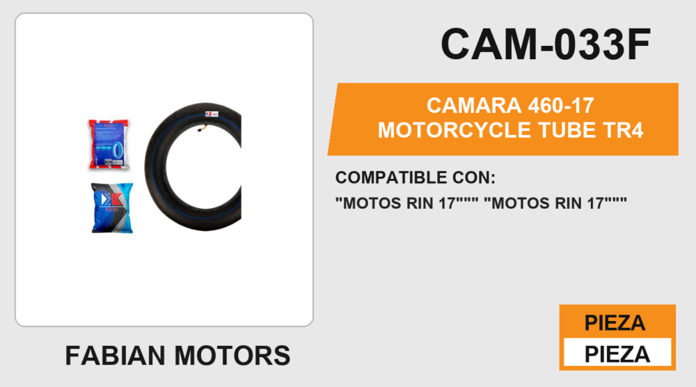 4.60-17 Motorcycle Tube TR4