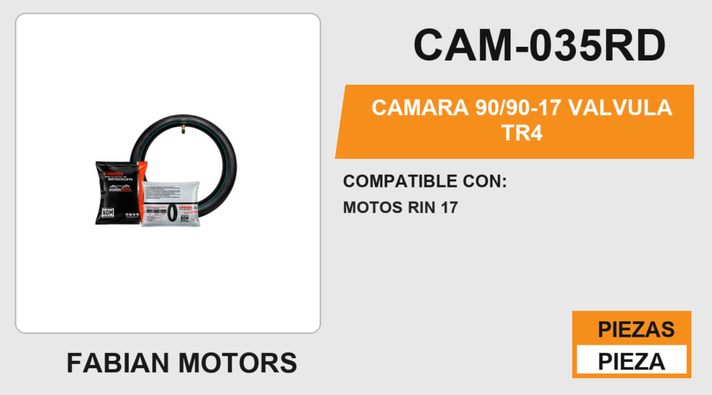CAMARA 90/90-17 VALVULA TR4