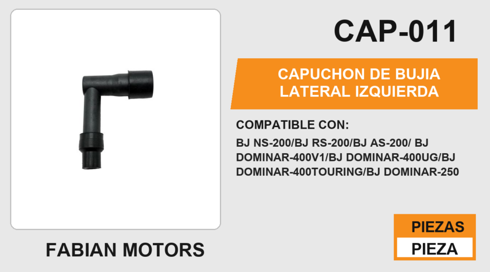 CAPUCHON DE BUJIA LATERAL IZQUIERDA