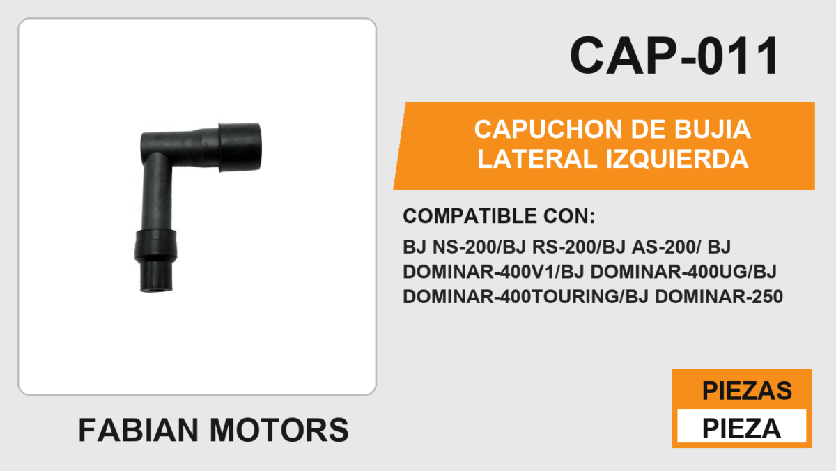 CAPUCHON DE BUJIA LATERAL IZQUIERDA