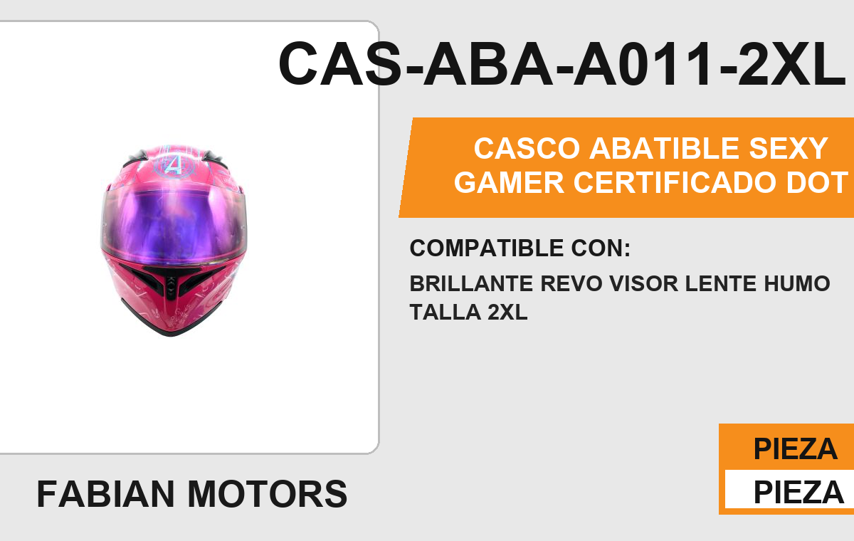 CASCO - CASCO ABATIBLE SEXY GAMER CERTIFICADO DOT