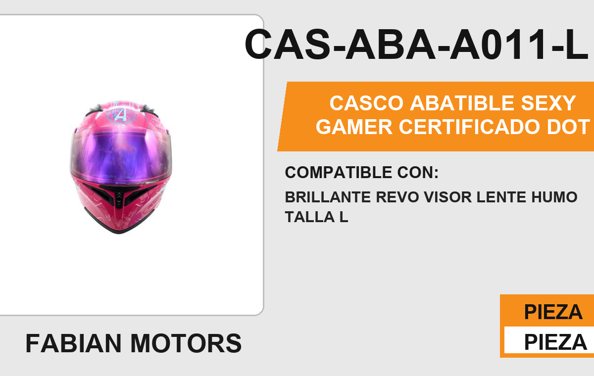 CASCO ABATIBLE SEXY GAMER CERTIFICADO " DOT "