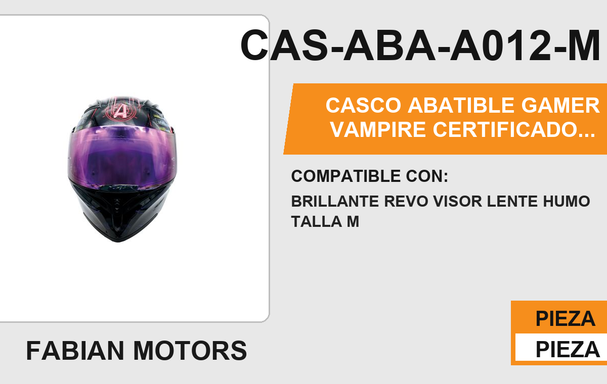 CASCO ABATIBLE GAMER VAMPIRE CERTIFICADO " DOT "