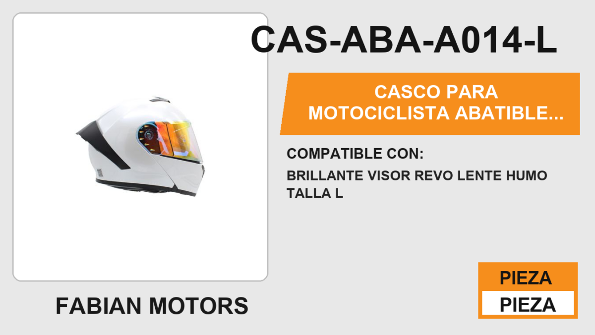 CASCO ABATIBLE PEARLISH CERTIFICADO " DOT "
