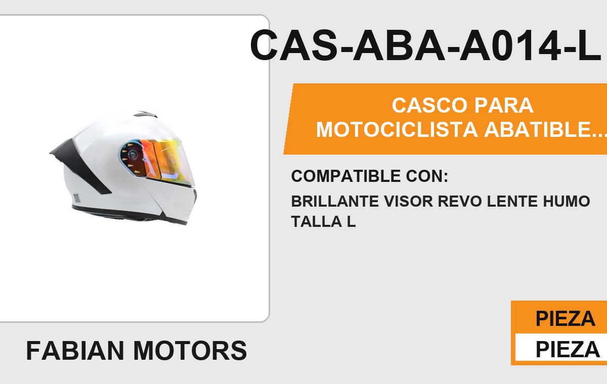 CASCO ABATIBLE PEARLISH CERTIFICADO " DOT "