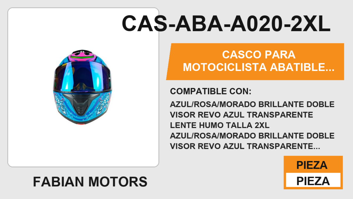 CASCO ABATIBLE CANCUN CERTIFICADO "DOT"