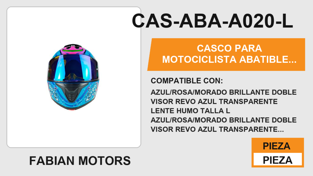 CASCO ABATIBLE CANCUN CERTIFICADO "DOT"