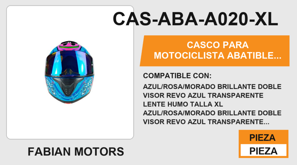 CASCO ABATIBLE CANCUN CERTIFICADO "DOT"