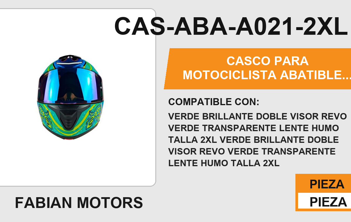CASCO ABATIBLE CANCUN BEACH CERTIFICADO "DOT"