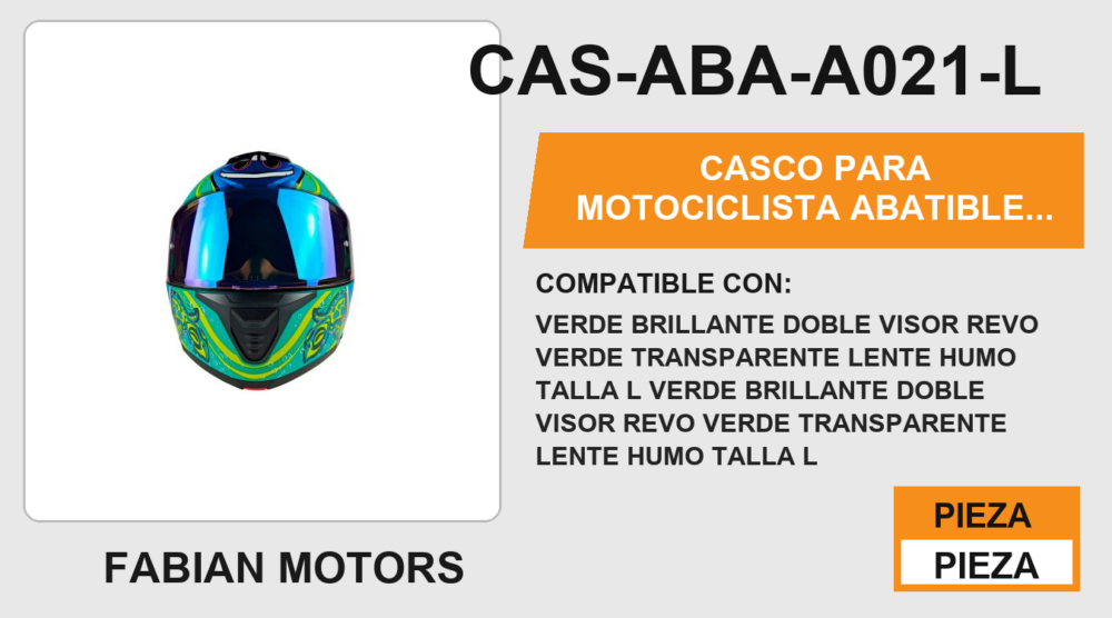 CASCO ABATIBLE CANCUN BEACH CERTIFICADO "DOT"