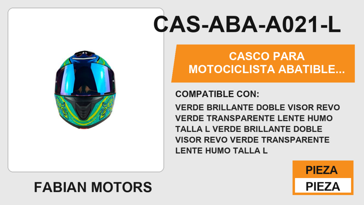 CASCO ABATIBLE CANCUN BEACH CERTIFICADO "DOT"