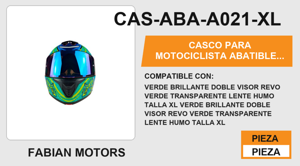 CASCO ABATIBLE CANCUN BEACH CERTIFICADO "DOT"
