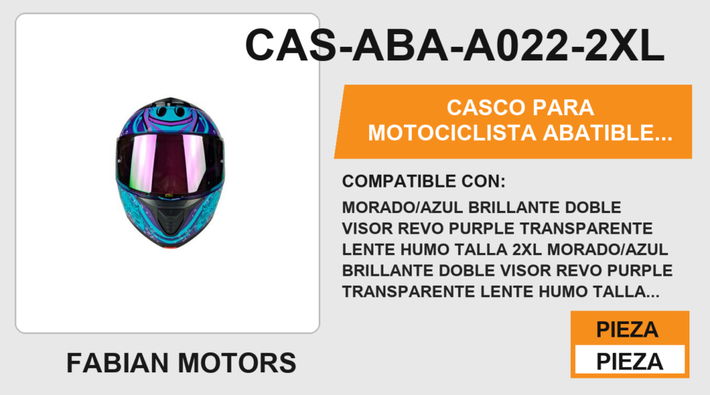 CASCO ABATIBLE CANCUN NIGHT CERTIFICADO "DOT"