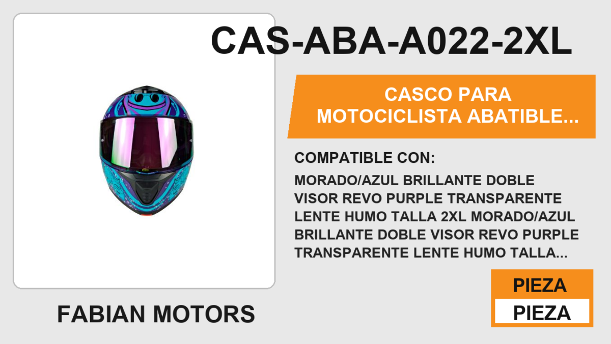 CASCO ABATIBLE CANCUN NIGHT CERTIFICADO "DOT"