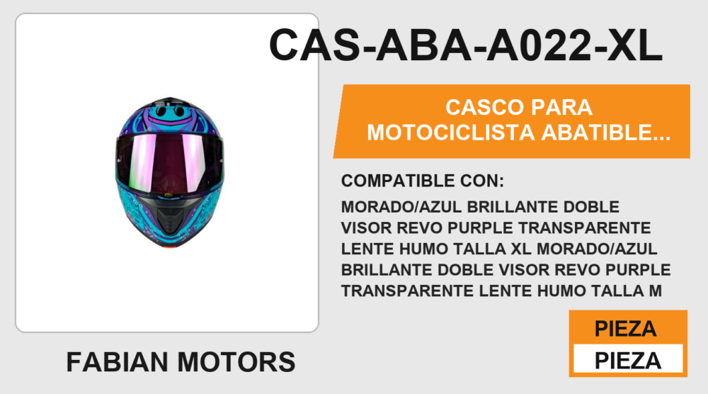 CASCO ABATIBLE CANCUN NIGHT CERTIFICADO "DOT"