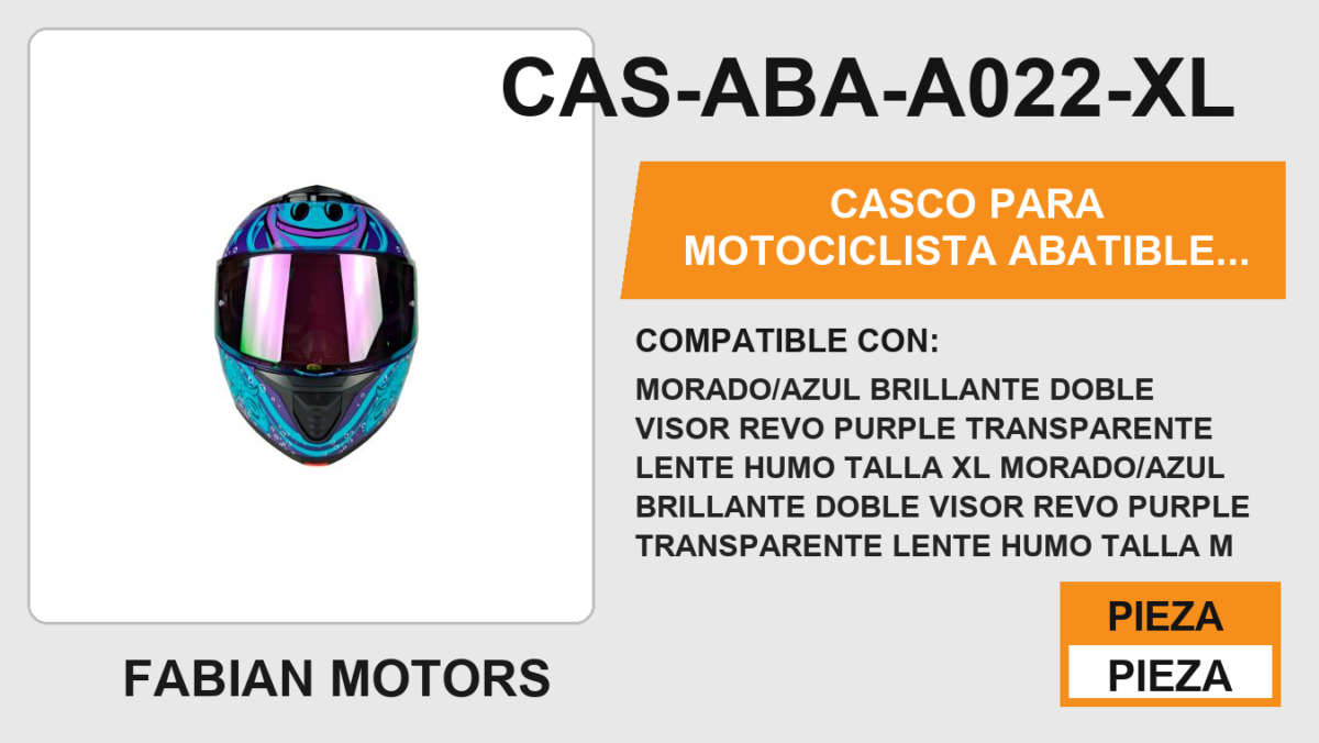 CASCO ABATIBLE CANCUN NIGHT CERTIFICADO "DOT"