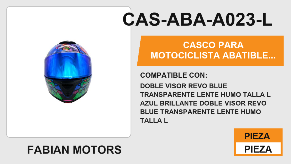 CASCO ABATIBLE BEAR AZUL CERTFIICADO "DOT"