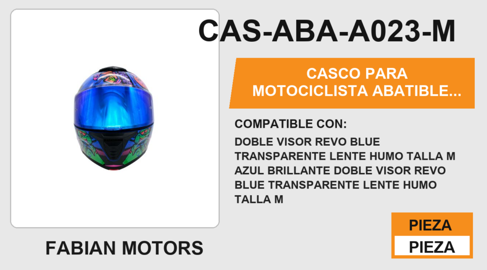 CASCO ABATIBLE BEAR AZUL CERTFIICADO "DOT"
