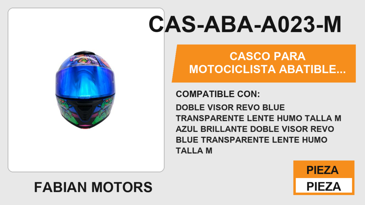 CASCO ABATIBLE BEAR AZUL CERTFIICADO "DOT"