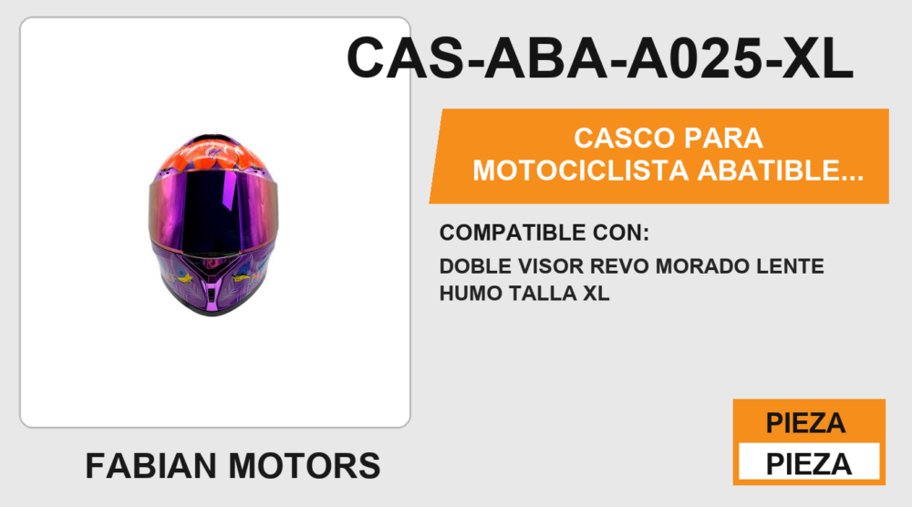 CASCO PARA MOTOCICLISTA ABATIBLE ALEBRIJE HALF® CERTIFICADO DOT