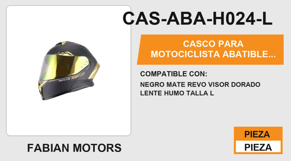 CASCO ABATIBLE GOLDEN BOY CERTIFICADO " DOT"