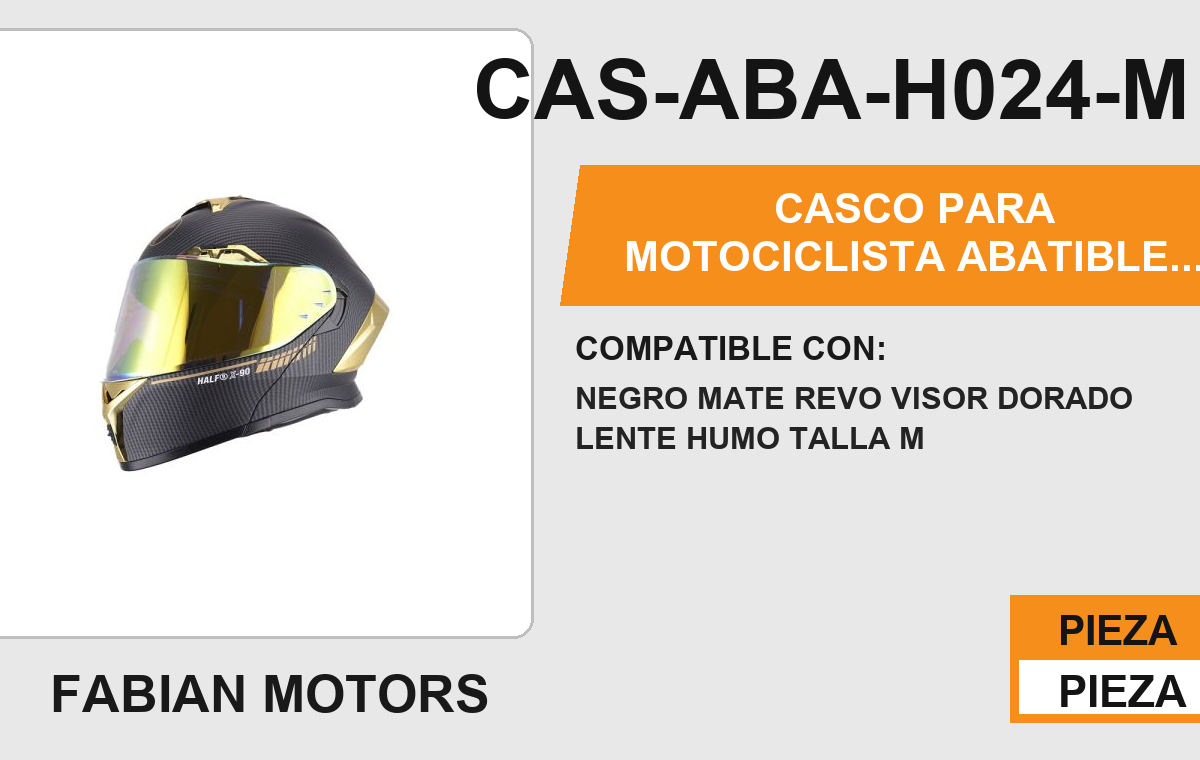 CASCO ABATIBLE GOLDEN BOY CERTIFICADO " DOT"