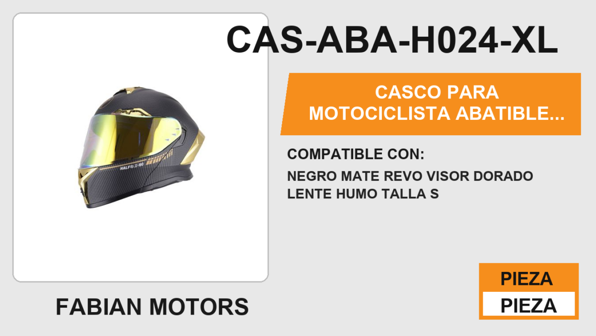 CASCO ABATIBLE GOLDEN BOY CERTIFICADO " DOT"