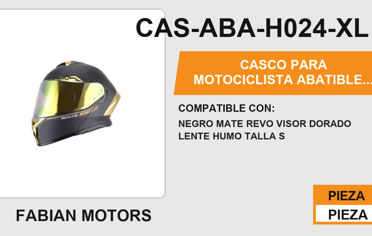CASCO ABATIBLE GOLDEN BOY CERTIFICADO " DOT"