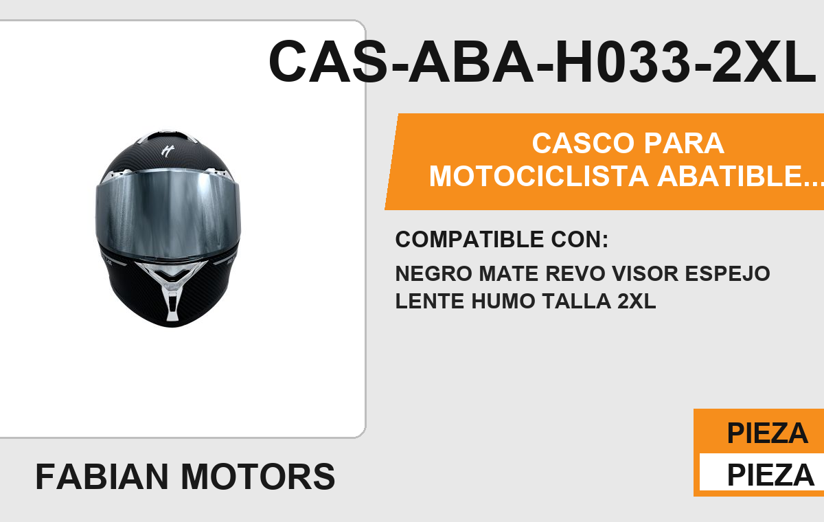 CASCO ABATIBLE SILVER BOY CERTIFICADO DOT