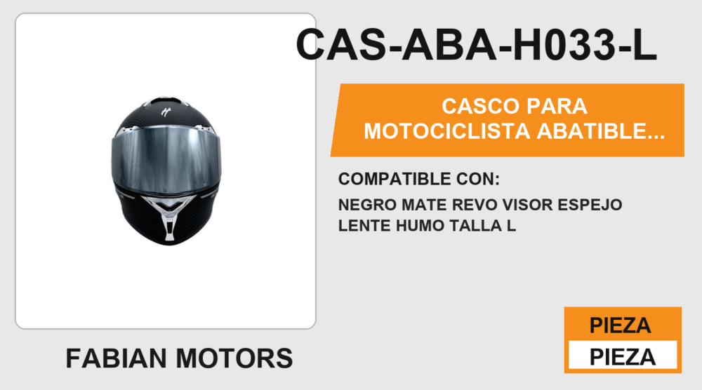 CASCO ABATIBLE SILVER BOY CERTIFICADO DOT