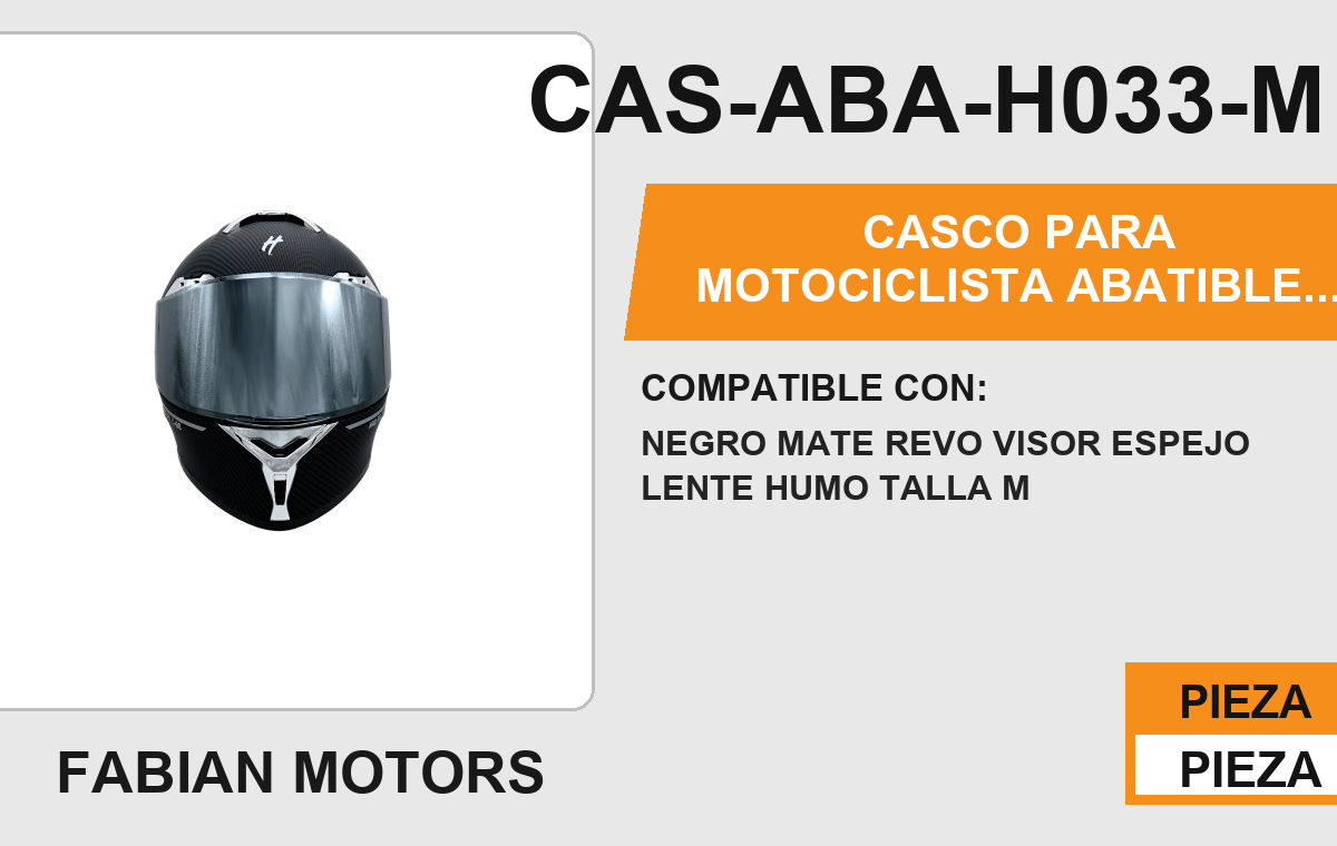 CASCO ABATIBLE SILVER BOY CERTIFICADO DOT